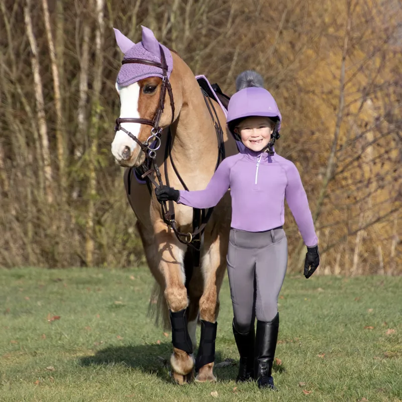 Hy Sport Active Young Rider Base Layer - Blooming Lilac-3